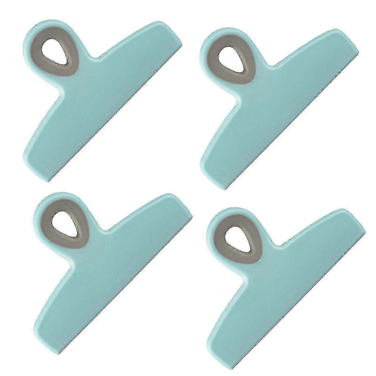 4 قطع مشابك الأكياس ، مشبك رقاقة كبير شديد التحمل لتخزين الطعام مع قبضة ختم ضيقة الهواء لأكياس الوجبات الخفيفة