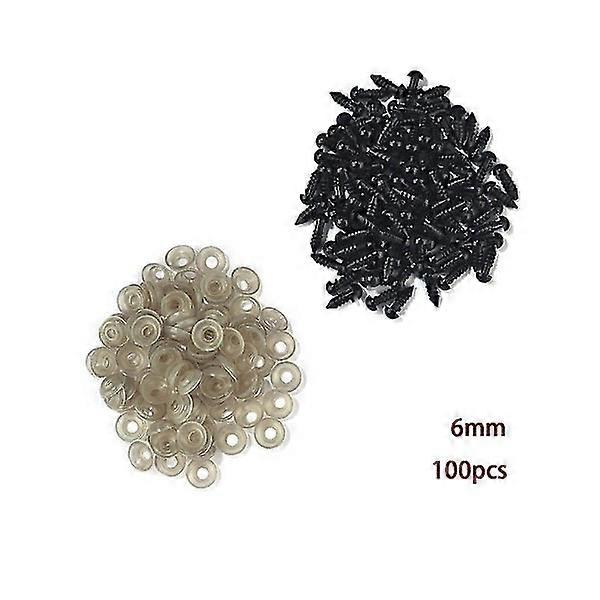 50/100 pcs 5-20mm Black Plastic Safety Eyes for Toys Amigurumi DIY Kit Crafts