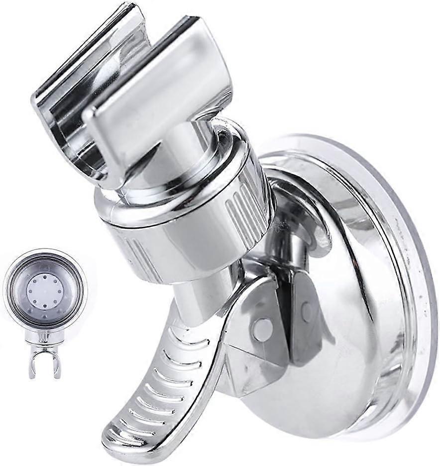 Shower Head Holder Suction Cup Wall Mount Adjustable Removable Bathroom Accessory KoleZy