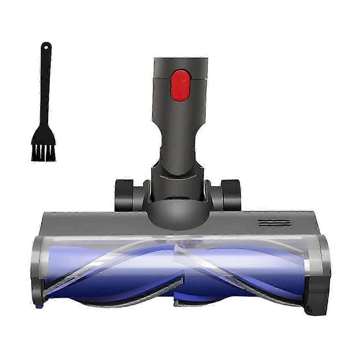 Suitable for Dyson V7 V8 V10 V11 V15 Hardwood Floor Carpet LED V-Shaped Turbine Bristle Attachment
