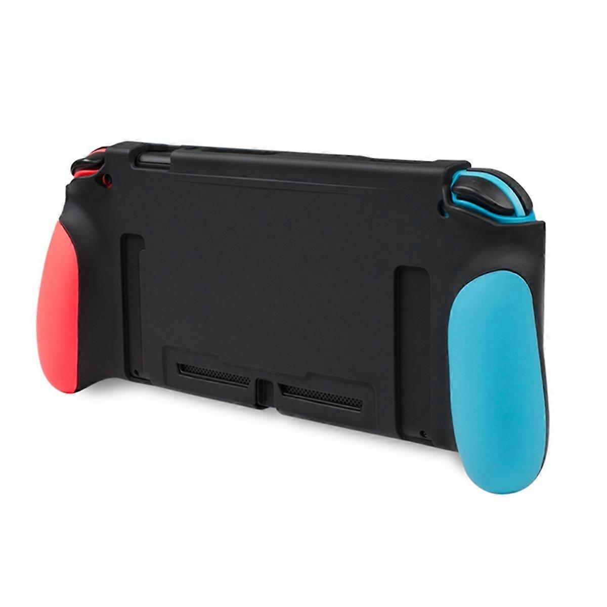 For Switch TPU Case Protective Shell Cover for Enhanced Grip Red & Blue
