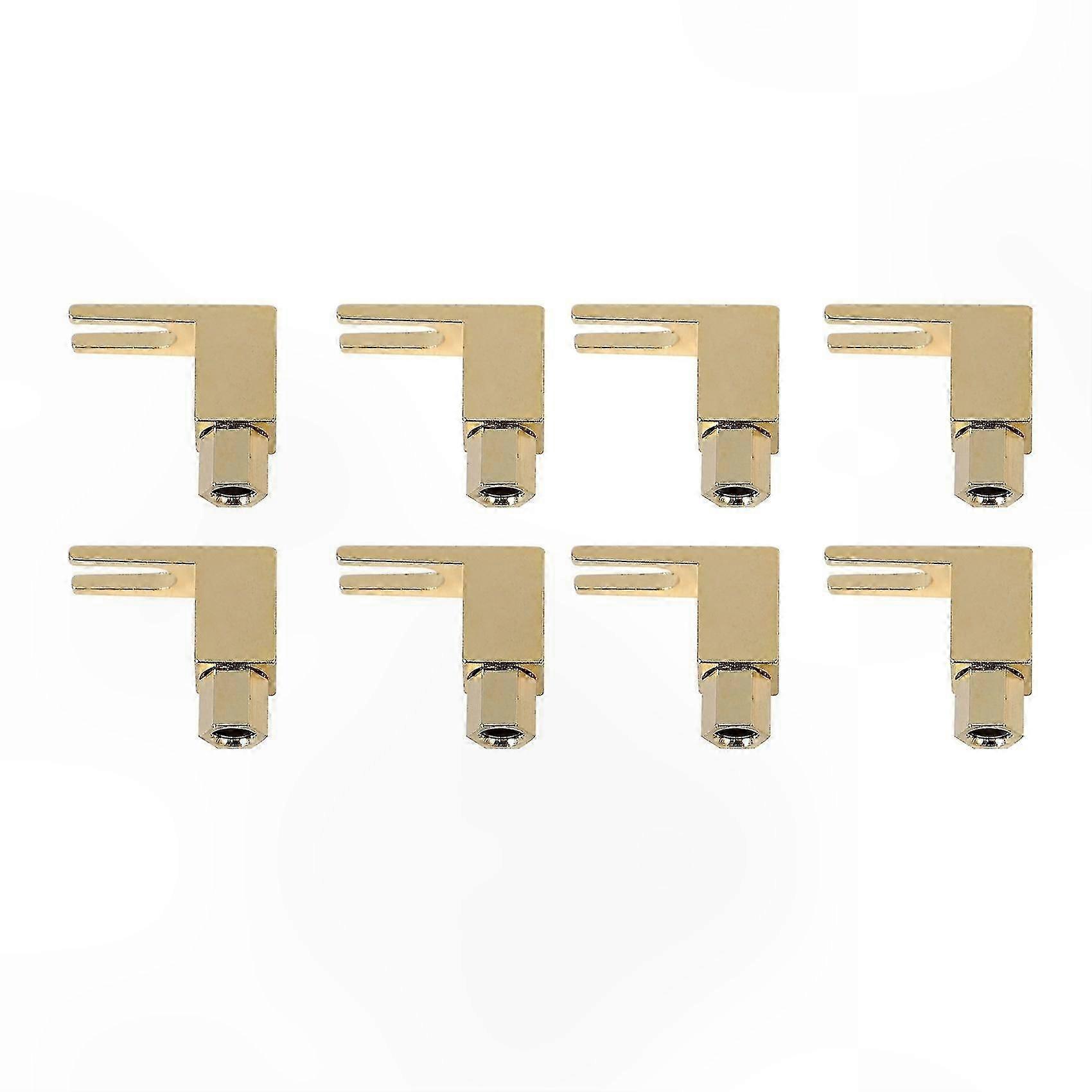 8 Pieces Premium Banana to Spade Adapter Plug for Speaker Cable Connection [Edition A]