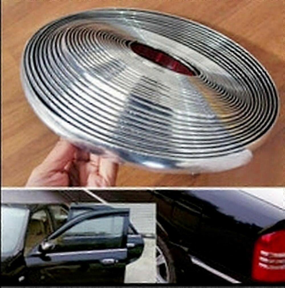 Striscia cromata adesiva per auto per modanatura automatica lunghezza 5 m