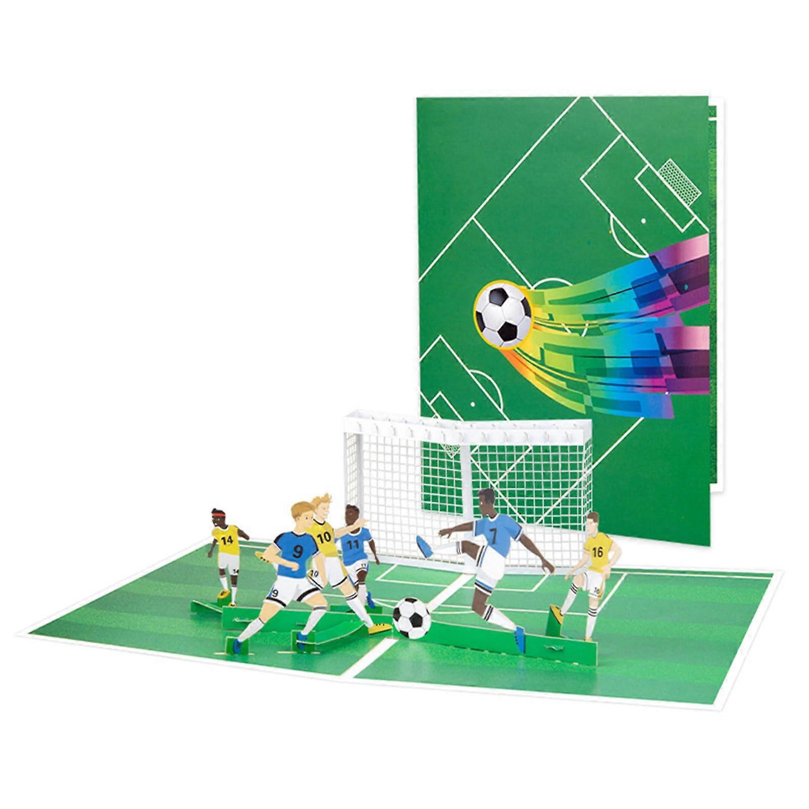 Soccer Basketball Popup Card Handmade Sports Greeting Card With Envelope For Father's Day Birthday Anniversary