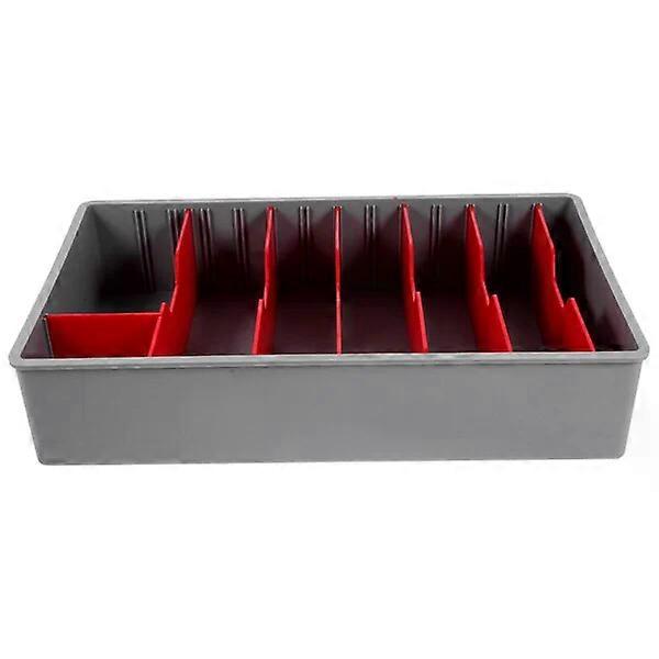 Cash drawer tray, made of plastic material, with a smooth surface for comfortable use