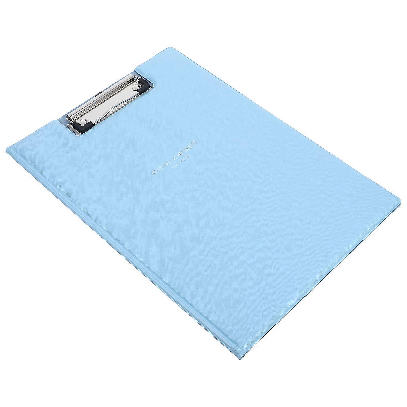 Office Clipboard Sleek and Simple Design Sky Blue A4 Size File Organizer 1Set