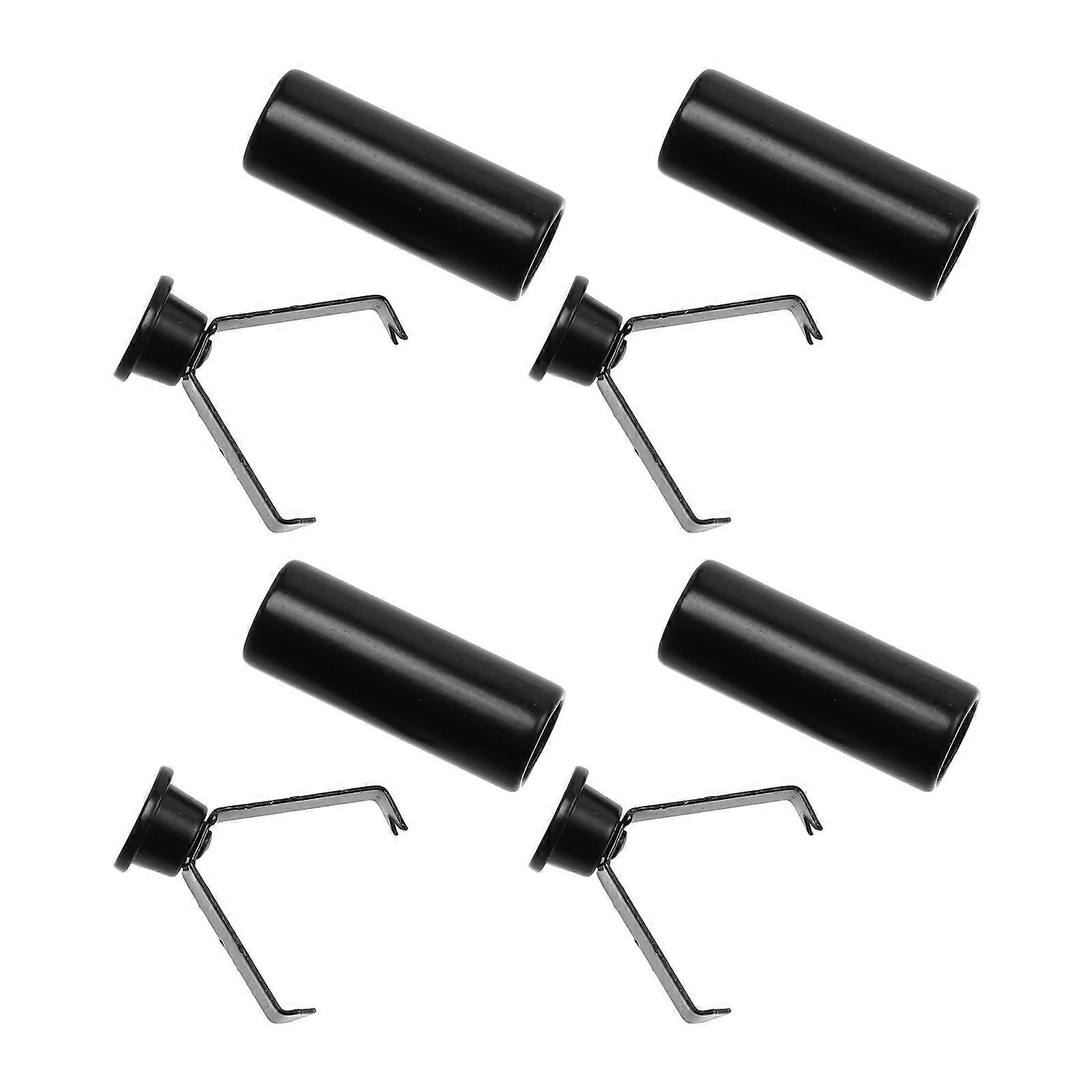 4pcs Black Zinc Alloy Clasp for DIY Use Lightweight and Durable Shoelace and Hat Rope Buckle