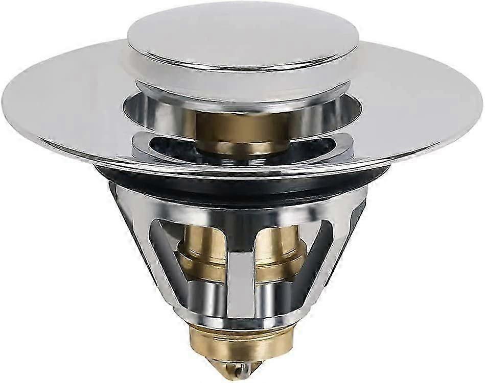 Pop Up Drain Core Push Basin Stopper Stainless Kit