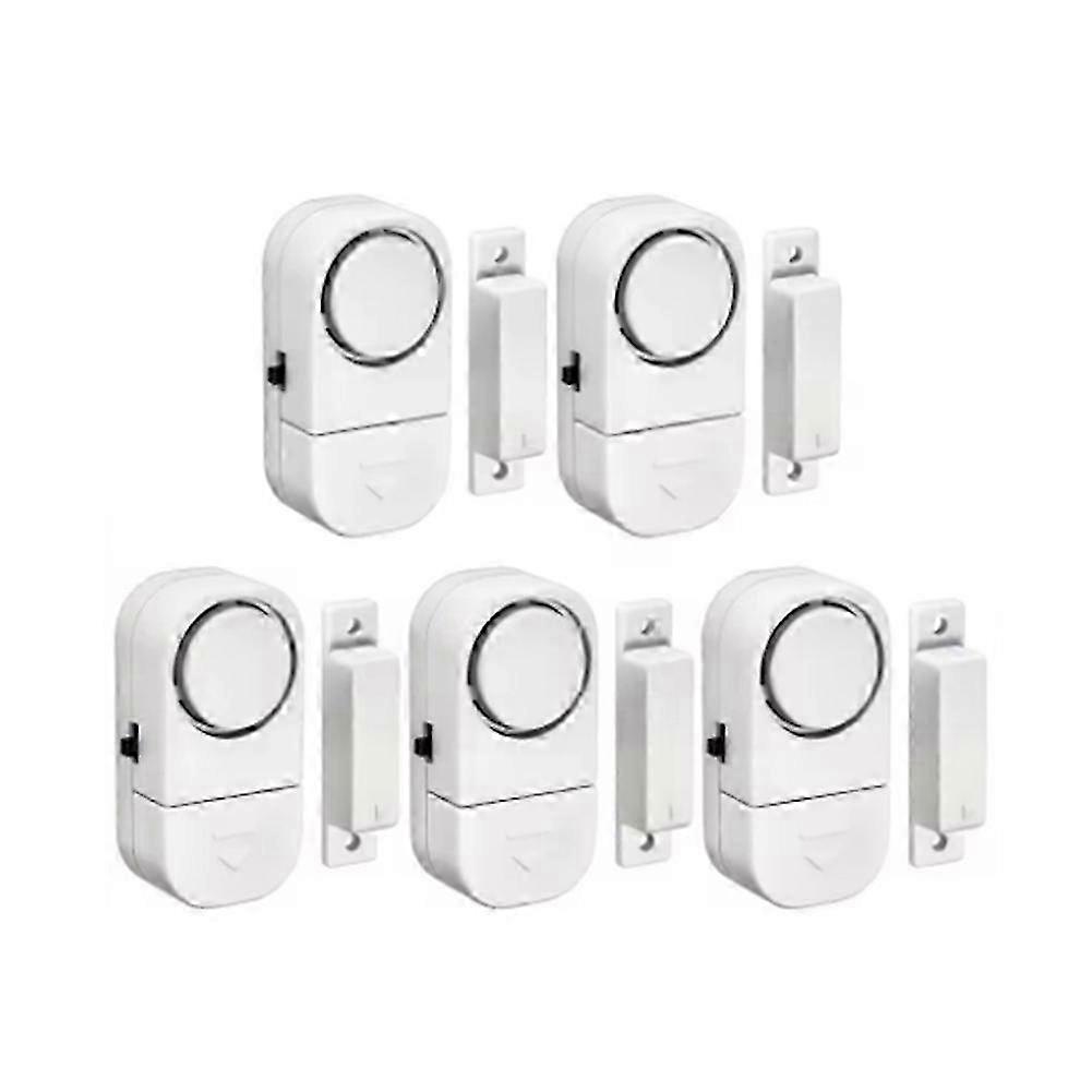 Wireless Security Alarm, Door Window Sensor, 90db, 5Pcs