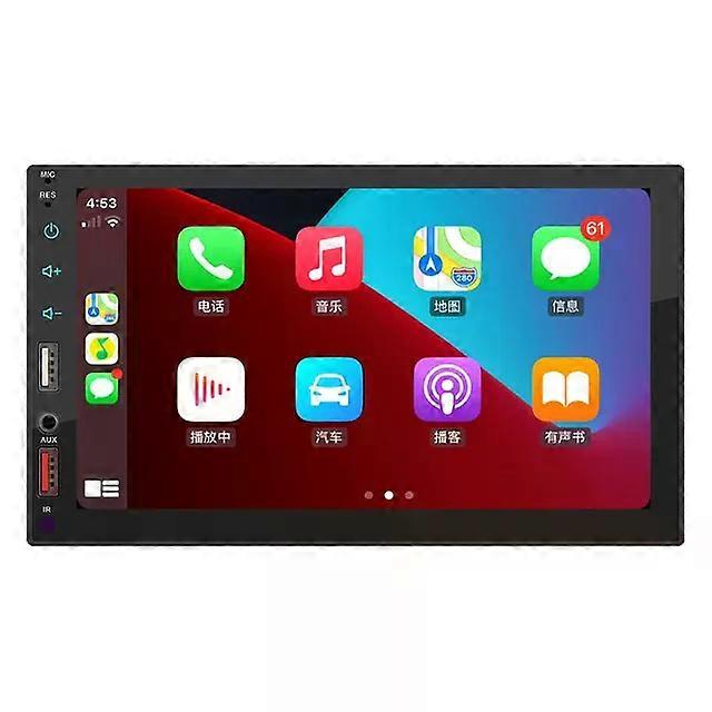 Carplay 2 Din Autoradio Bluetooth Android-Auto Mains libres 7" Écran tactile Vidéo Lecteur MP5 Double Système audio USB Unité principale FX2S
