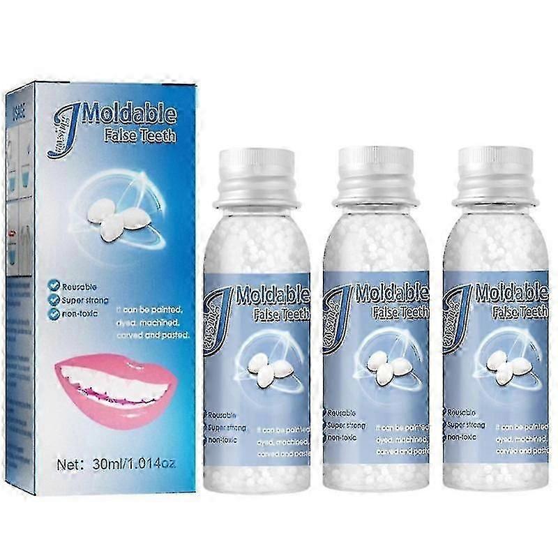 1-3pcs Temporary Tooth Repair Kit Resin Fix Broken False Teeth Fill Gaps Dental Denture-aac