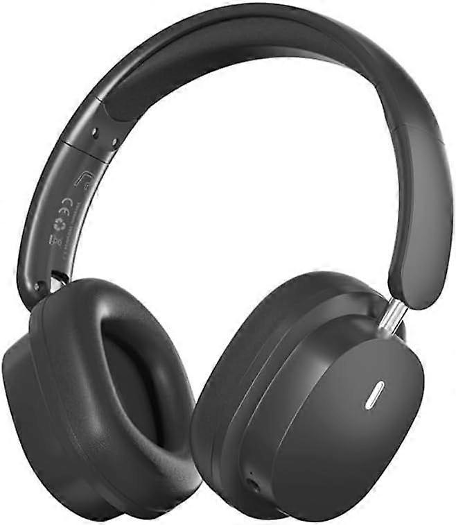 Wireless Bluetooth Headphones, HiFi Stereo, Foldable, ENC Noise Cancelling, with Microphone(Black)