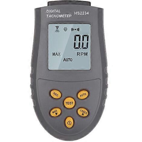 High Precision Digital Tachometer With Laser Manual / Automatic Speedometer Measuring LCD Display