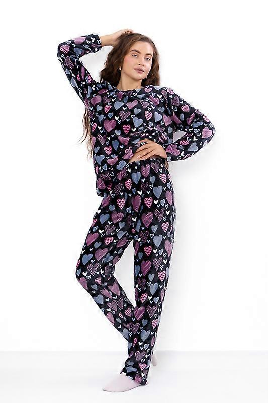 Women's Fleece Pajama Set – Velsoft Fabric & Gentle Touch Comfort, Winter,  HC 8162-035