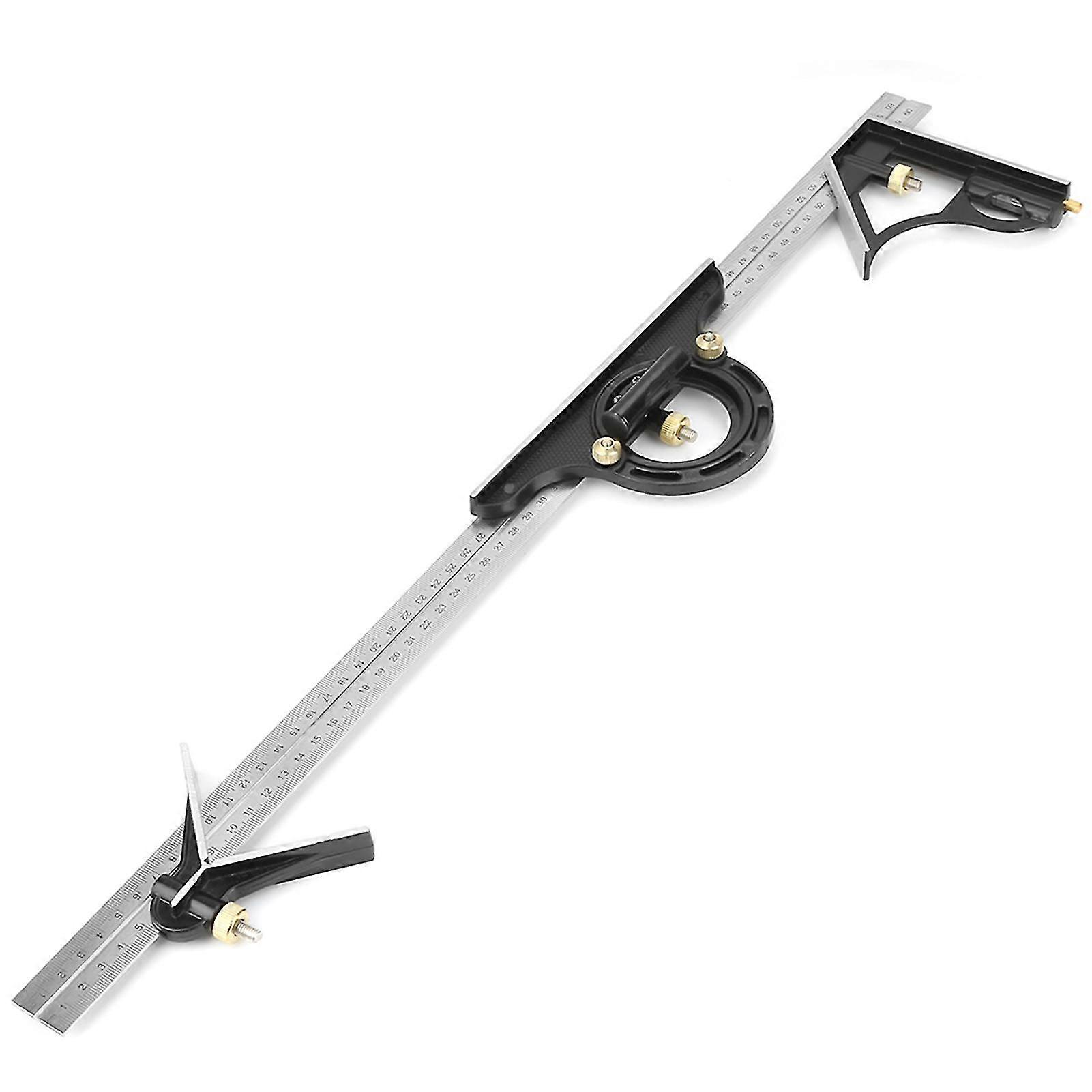 2025 Μεταλλικός Ρυθμιζόμενος Τετράγωνος Χάρακας Συνδυασμού 600mm από Ανοξείδωτο Ατσάλι