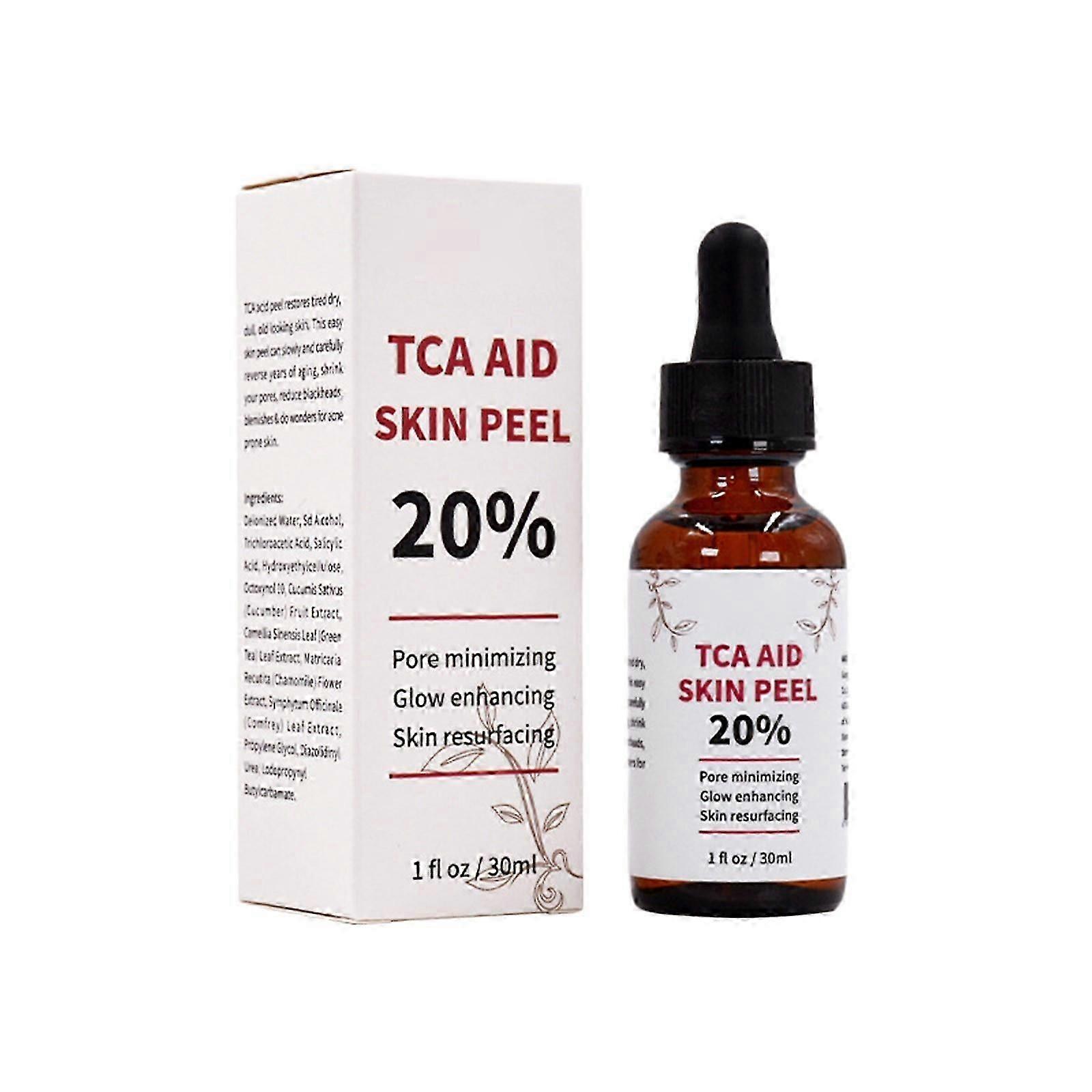 ثلاثي كلورو أسيتيك مرطب ناعم مرطب سائل مرطب للعناية بالوجه زجاجة بنية صغيرة 30 مل