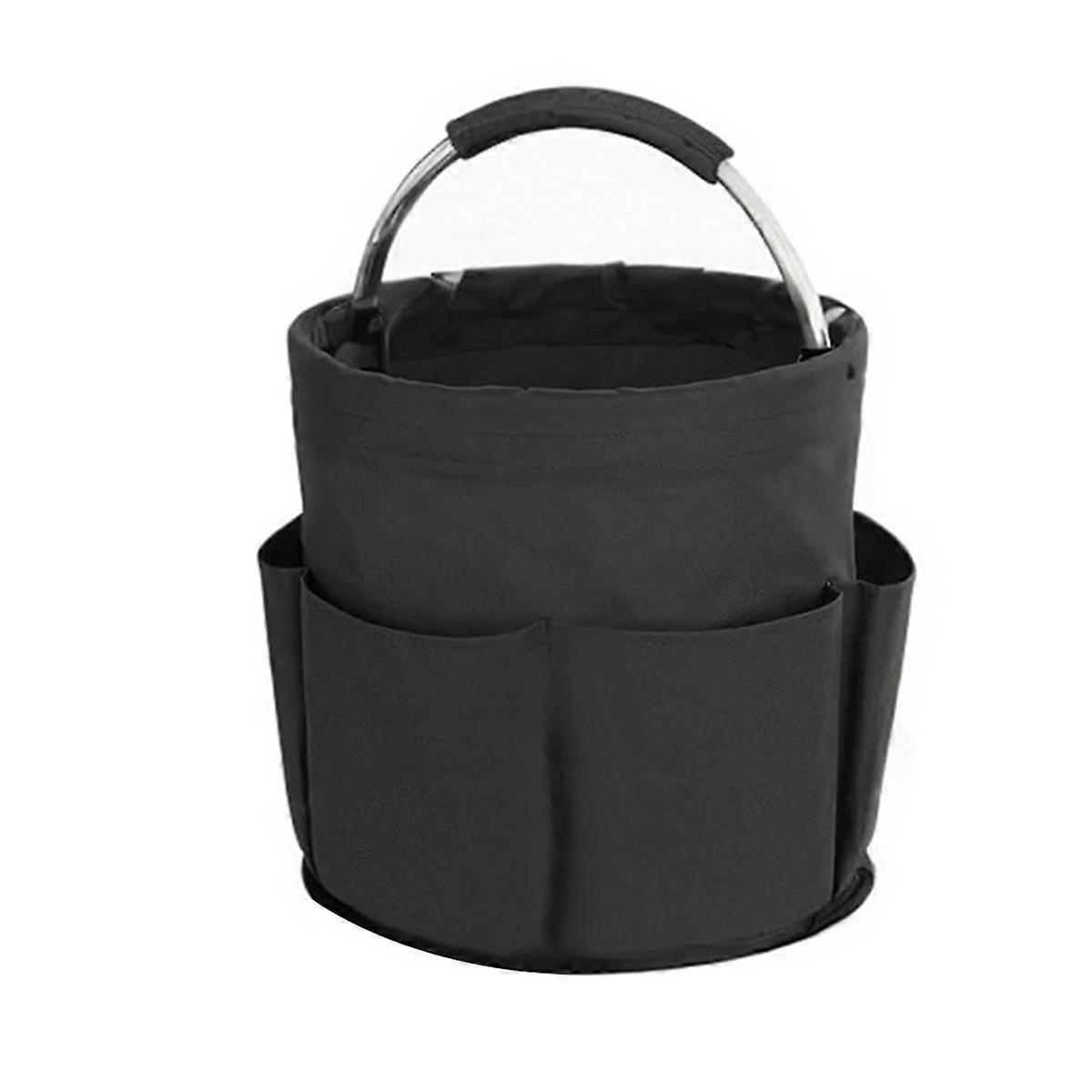 Cleaning with Handle, Cleaning Products Organiser, 17L Foldable Storage Basket, Cleaning Organiser