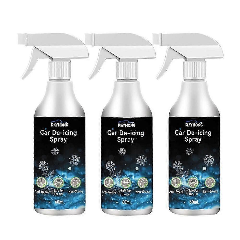 Fast-Acting Ice Melting Spray for Windshields, De Icer for Car Windshield
