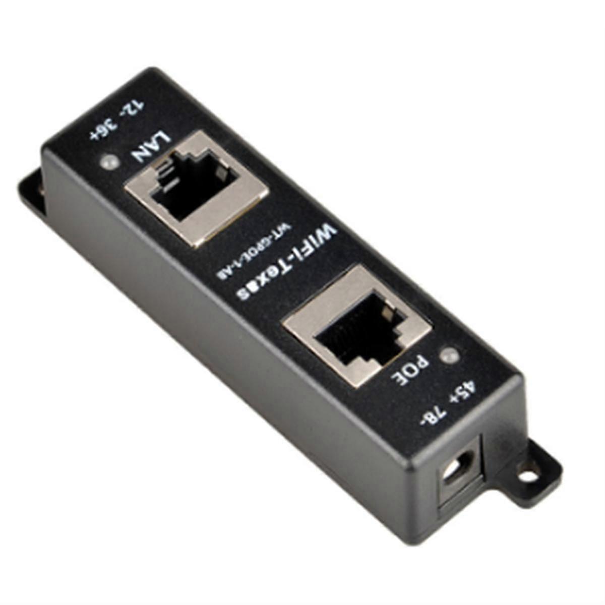 Passive Single Port Gigabit PoE Injector LED Indication Data and Power Mode a & B Shared All 4 Pair