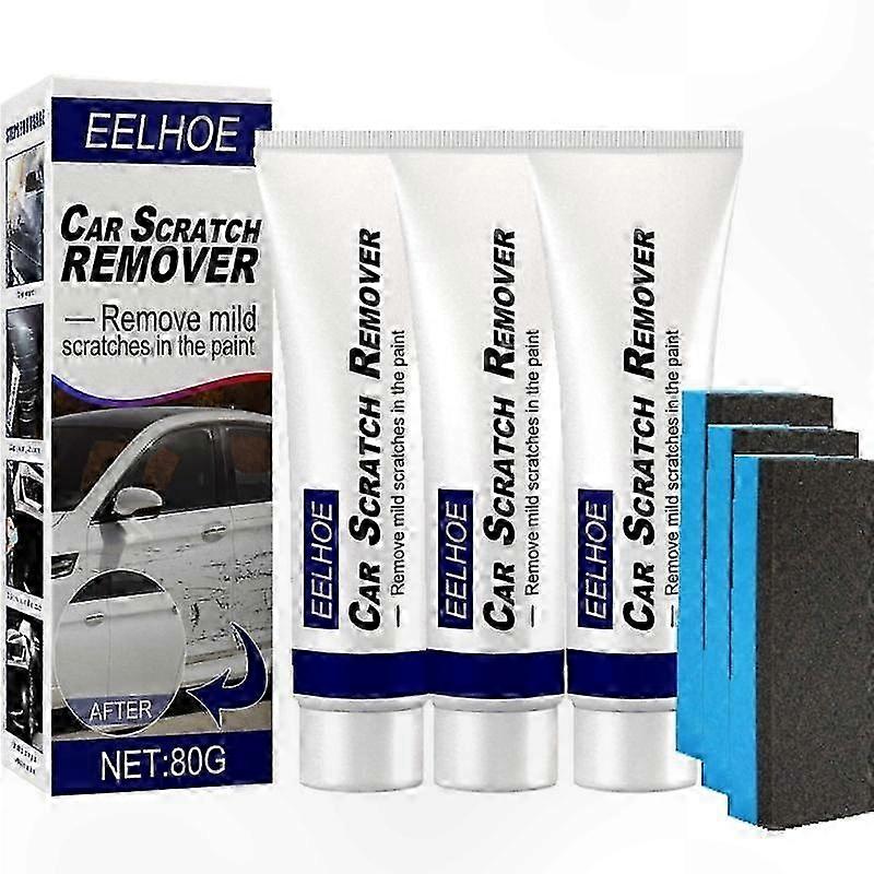 Car Scratch Remover Kit with Polishing Compound and Protective Paste for Paint Touch-Up and Surface Restoration