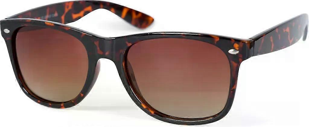 styleBREAKER Uni Nerd Sunglasses with Plastic Frame and Polarized Anti-Glare
