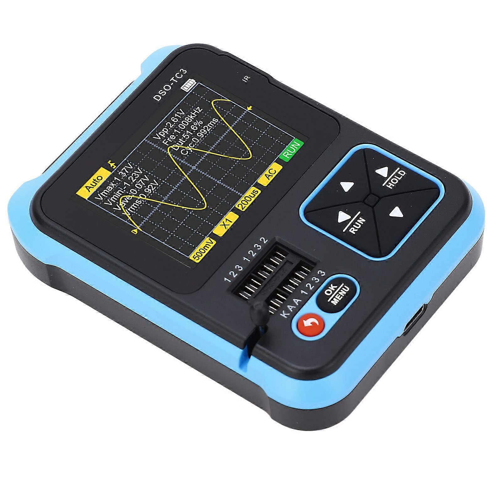 Handheld Portable Digital Oscilloscope Transistor Tester Inductance Capacitance Meter Configuration