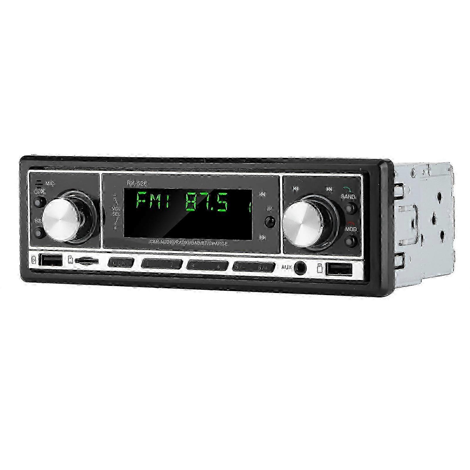 Car Radio Dab+ Fm Stereo Bluetooth Mp3 Player Lcd Screen Sq
