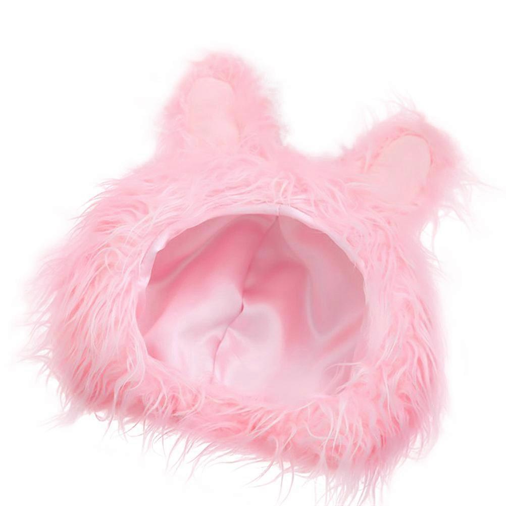 Rabbit Ear Headset Fun Headdress for Party Use 1Pcs Pink Plush Material