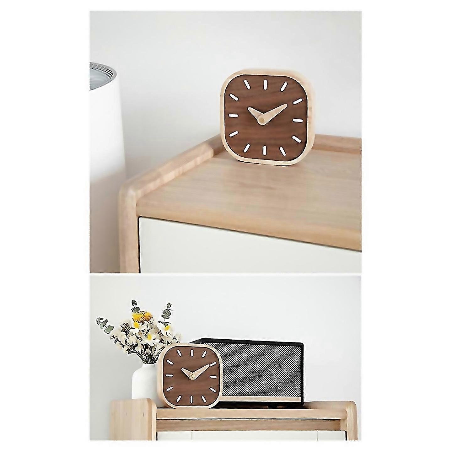 For Hour Clock Desktop Mute Watch Clock Bedside Clock Mini Clock