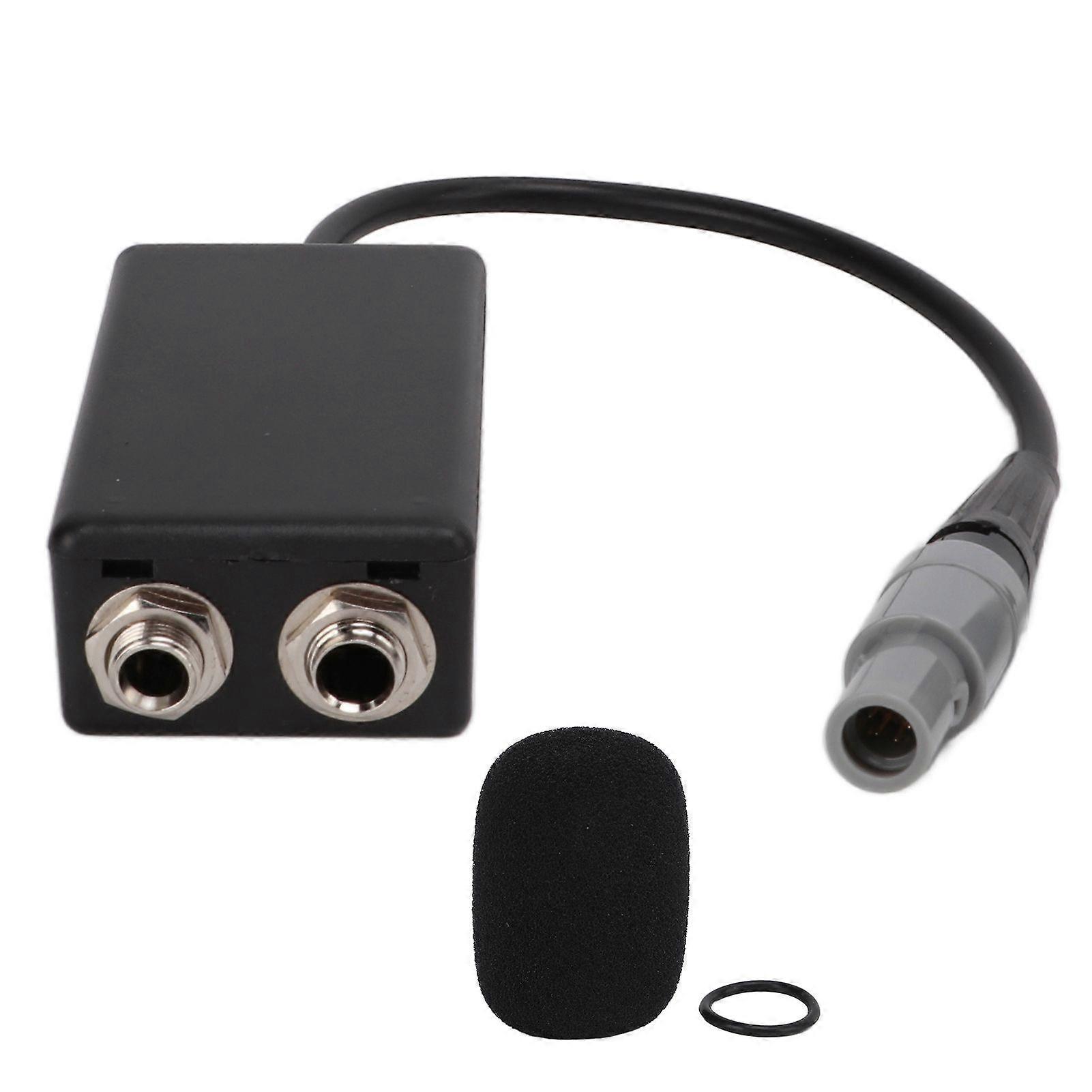 Aviation Headset Adapter General Aviation Dual for GA Female to for LEMO 6pin Male Adapter