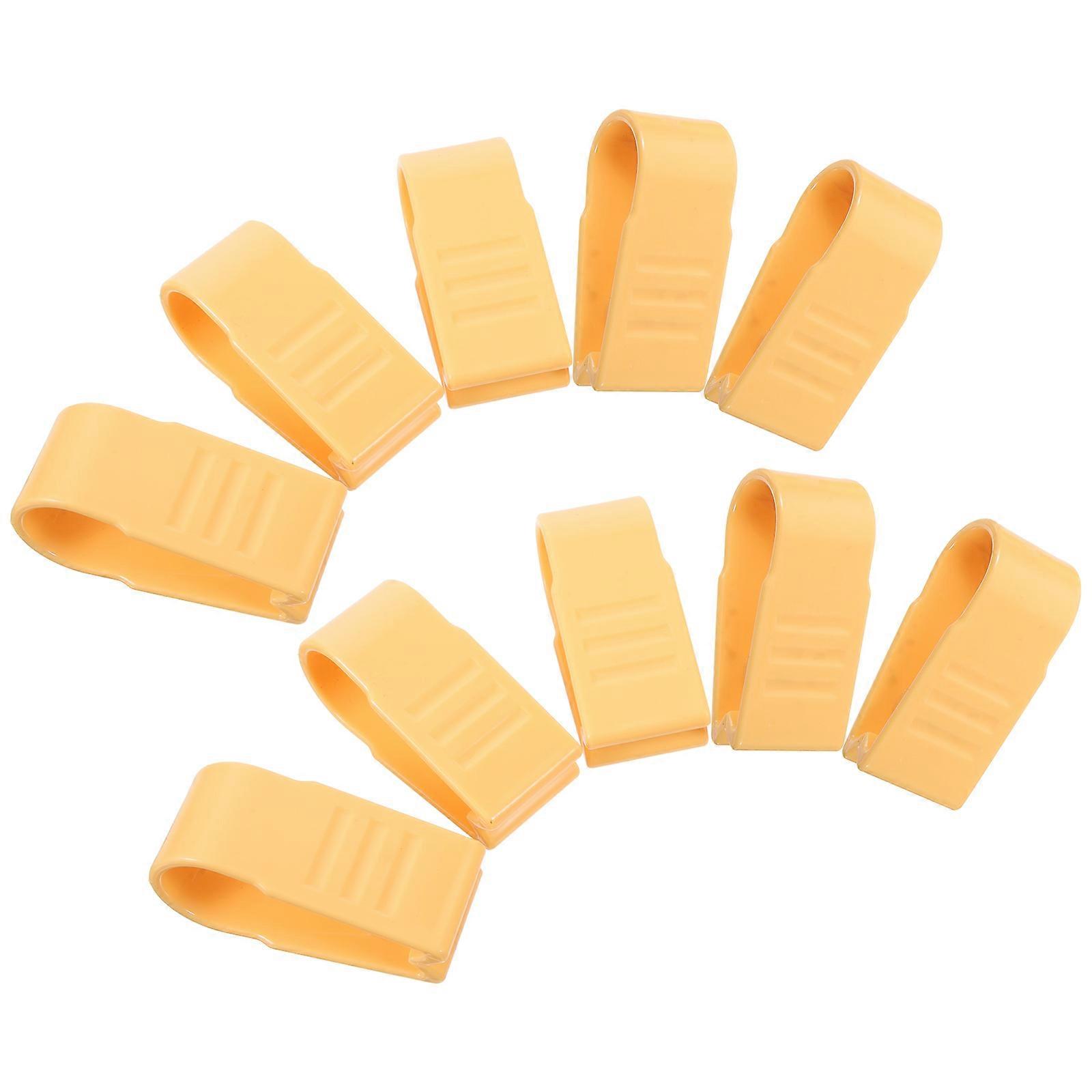 Bed Sheet Clips Quilt Cover for Bed Sheet Hold 10Pcs Yellow Fixed Buckle