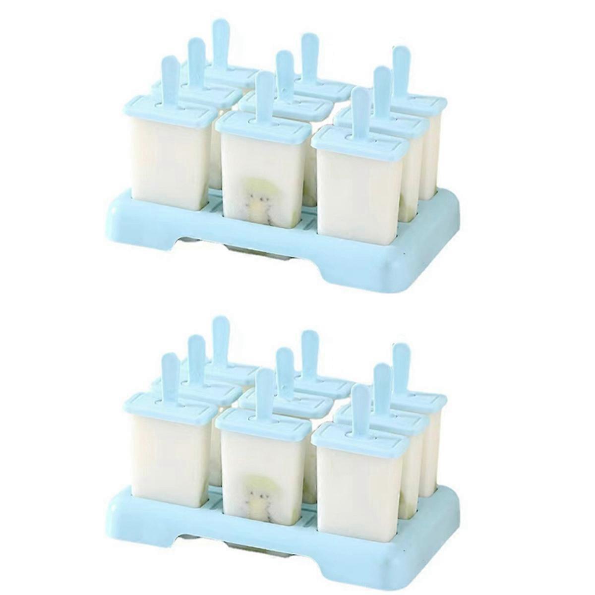 Ice Cream Popsicle Mold, DIY Ice Cream Maker, Popsicle Mold Blue