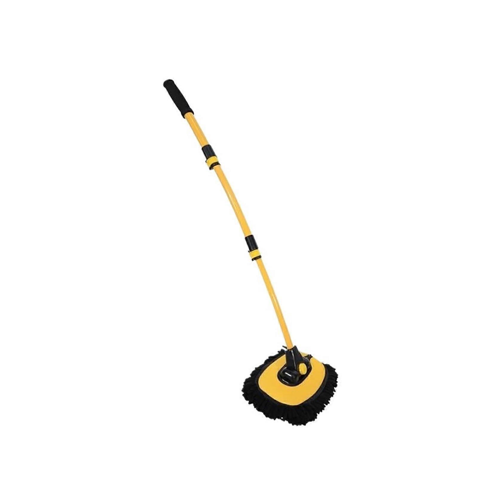 Windshield Cleaning Tools Telescoping Long Handle Car Wash Mop Cleaning Brush Retractable Bent Bar 1Piece