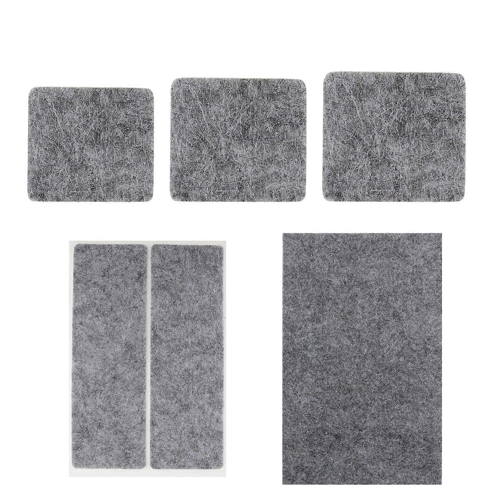 Durable Chair Feet Protector with Anti-Skid Function 5Pcs Grey Felt Pads