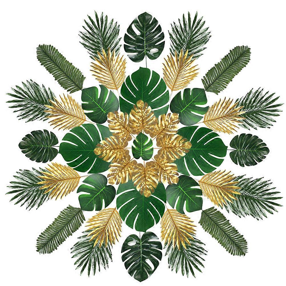 Simulation Monstera Leaves Assorted Color Leaves Decor for 330Pcs
