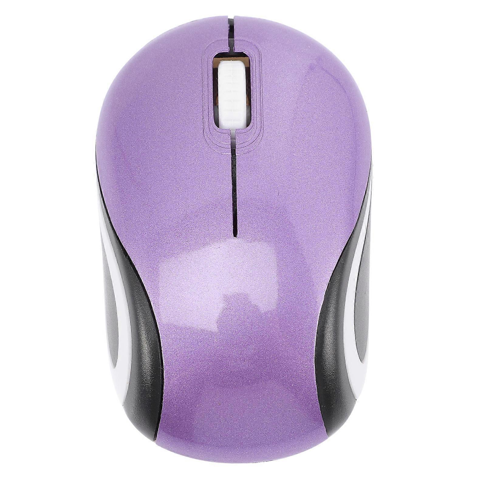 USB Mouse Laptop Wireless Technology Ergonomic Design Purple 3.1×1.9×1.1in 1Pack