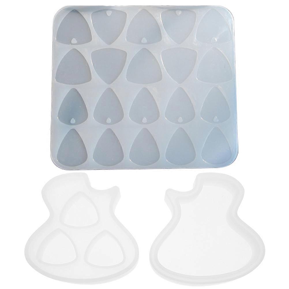 Practical Guitar Pick Molds For Guitar Enthusiasts And DIY Making Square Shape Washable Durable 5 Sets