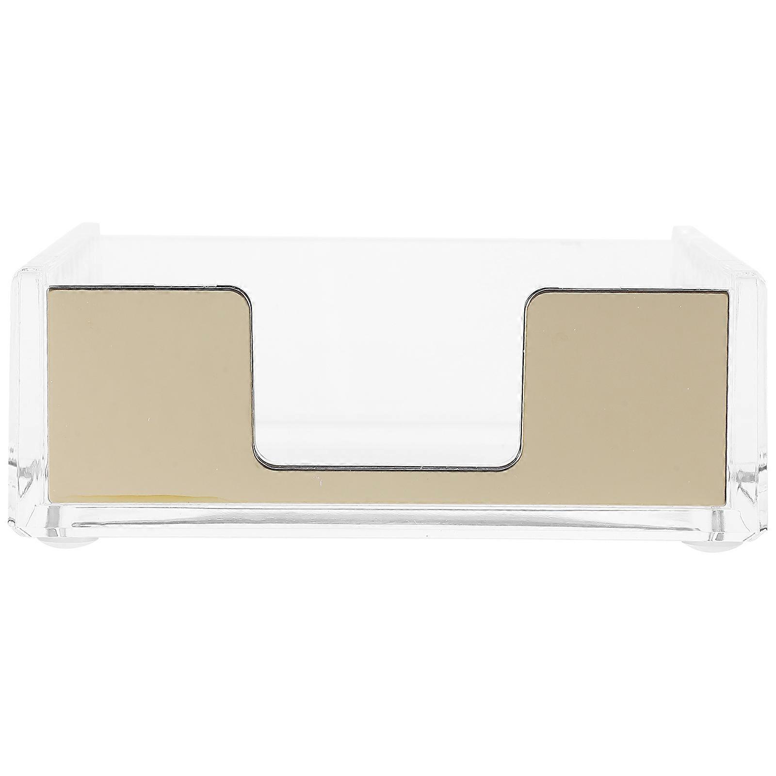 Memo Note Holder Clear Acrylic Storage Organizer 4Pcs Set