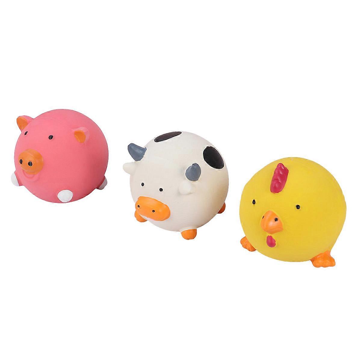 Dog Sound Toys Latex Screaming Toys for Fun Use 6Pcs Pack