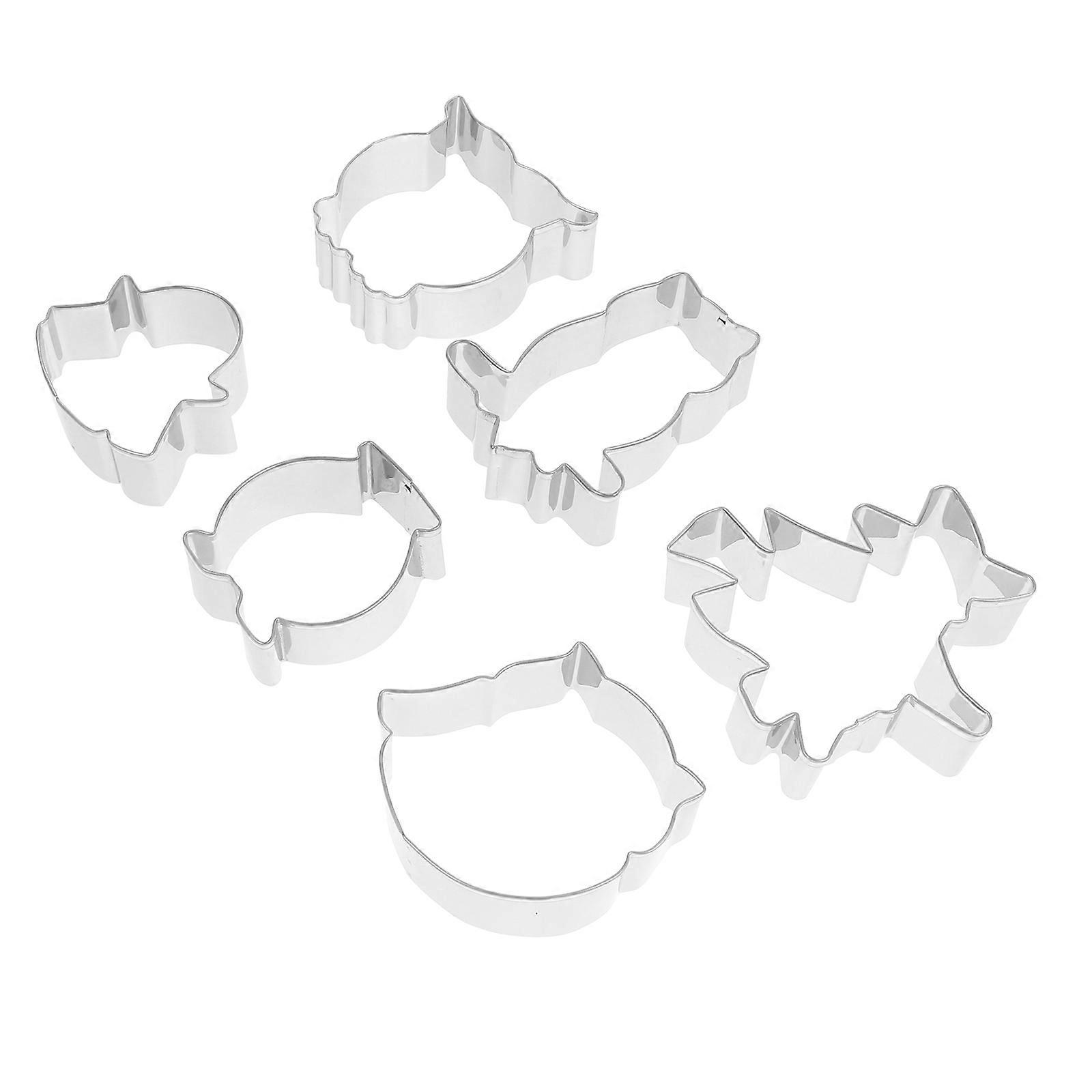 Kitchen Tool Stainless Steel Cookie Mold DIY Baking Mold 12Pcs