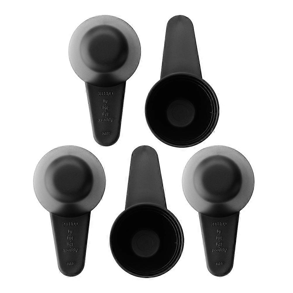 Milk Powder Spoons Food Grade PP Plastic for Coffee Measuring 10Pcs Black