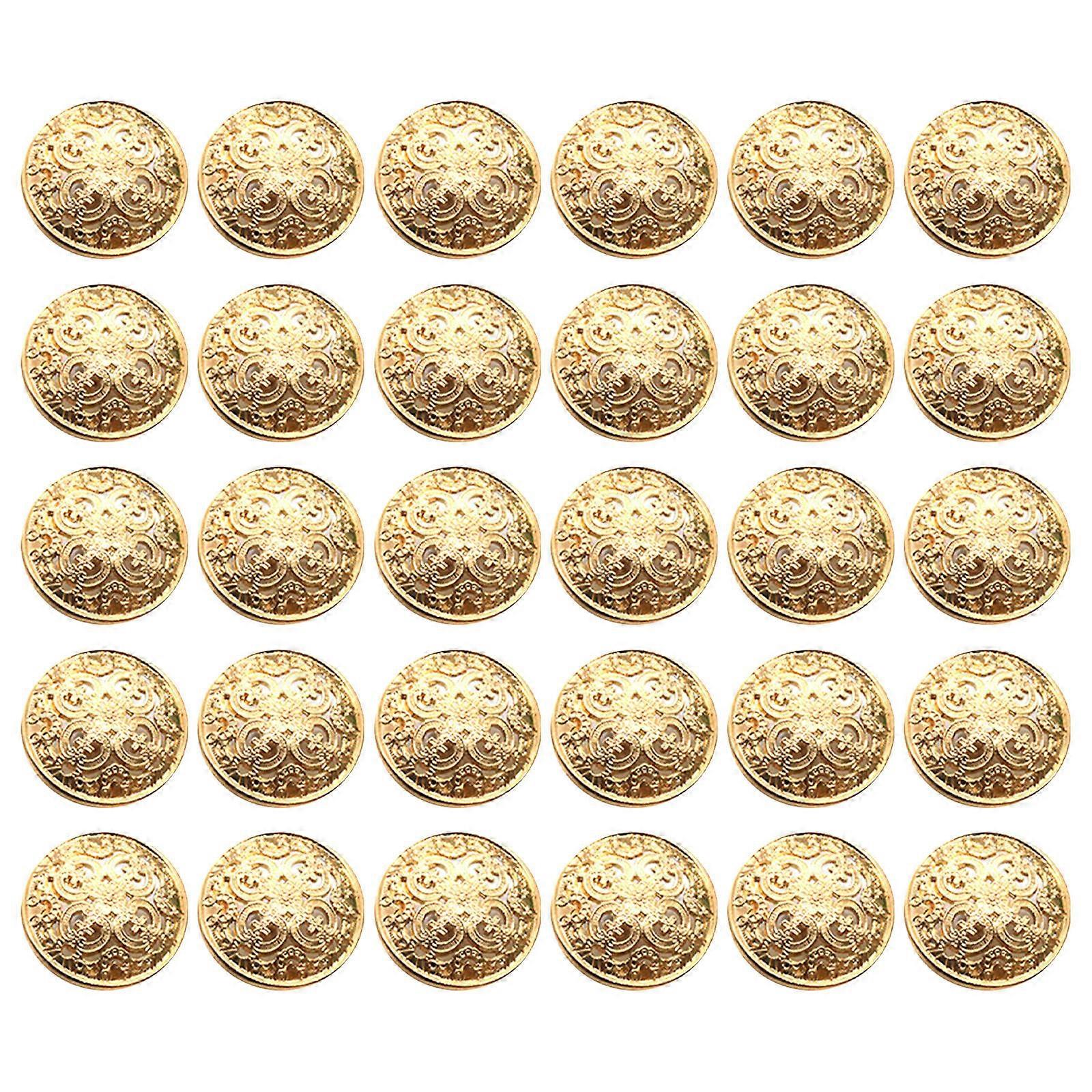 Button for Clothes Metal Sewing Button Hollow-Out Style 150Pcs