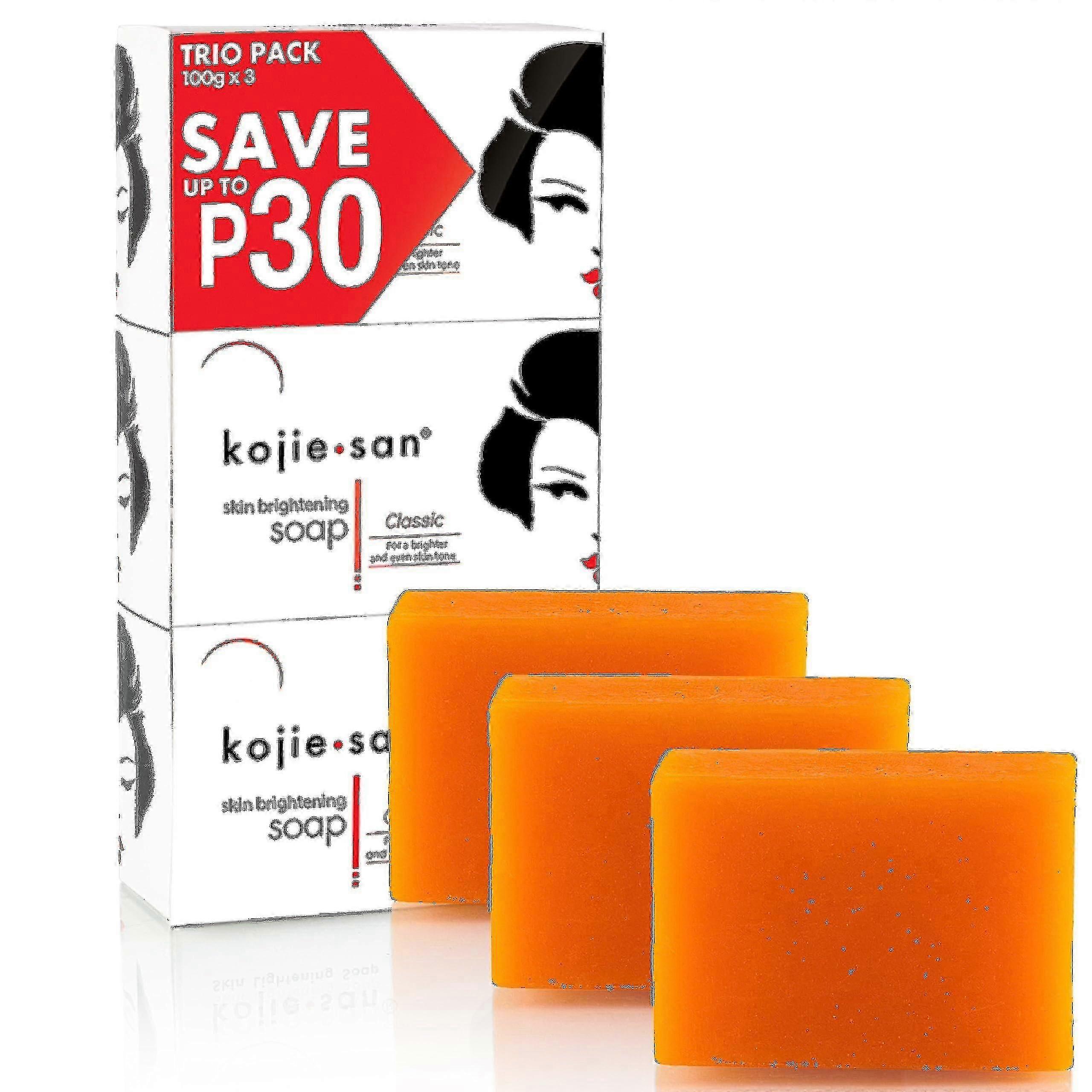 Kojie San Sapone Schiarente per la Pelle - Classico 100g x 3, Confezione Tripla Jp