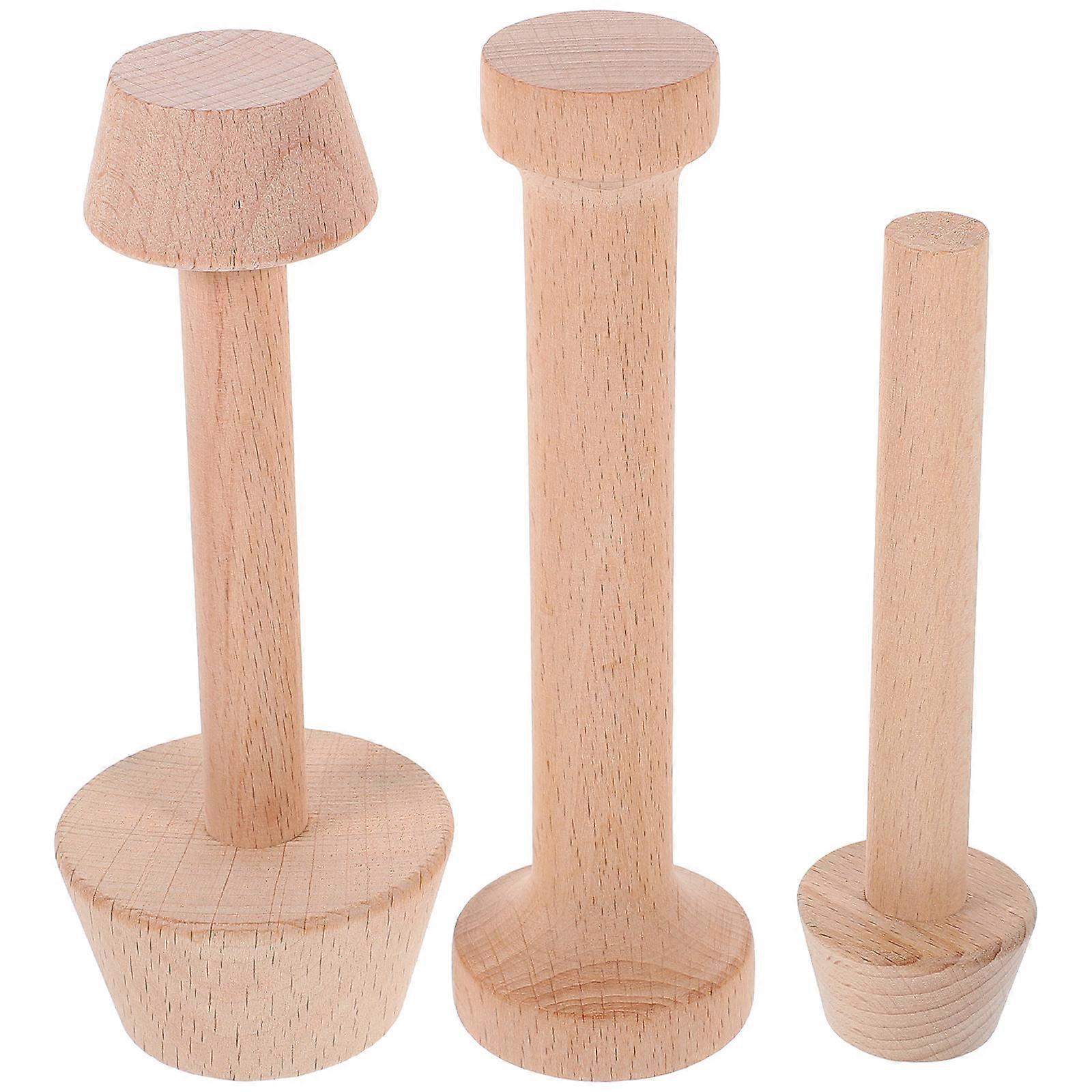 Wooden Tart Molding Tool Set 12 Pcs Versatile Design Ideal For Home Baking Effective For Dough Pressing And Tart Preparation