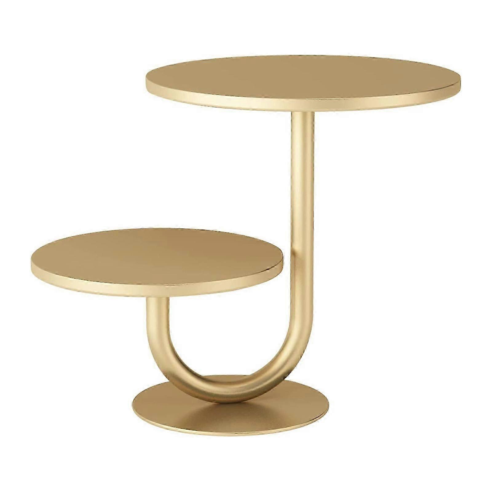 Cake Stand 2-Tier Rustproof Corrosion Resistant Simple Installation Cupcake Dessert Display Stand with Round Serving Tray KAESI