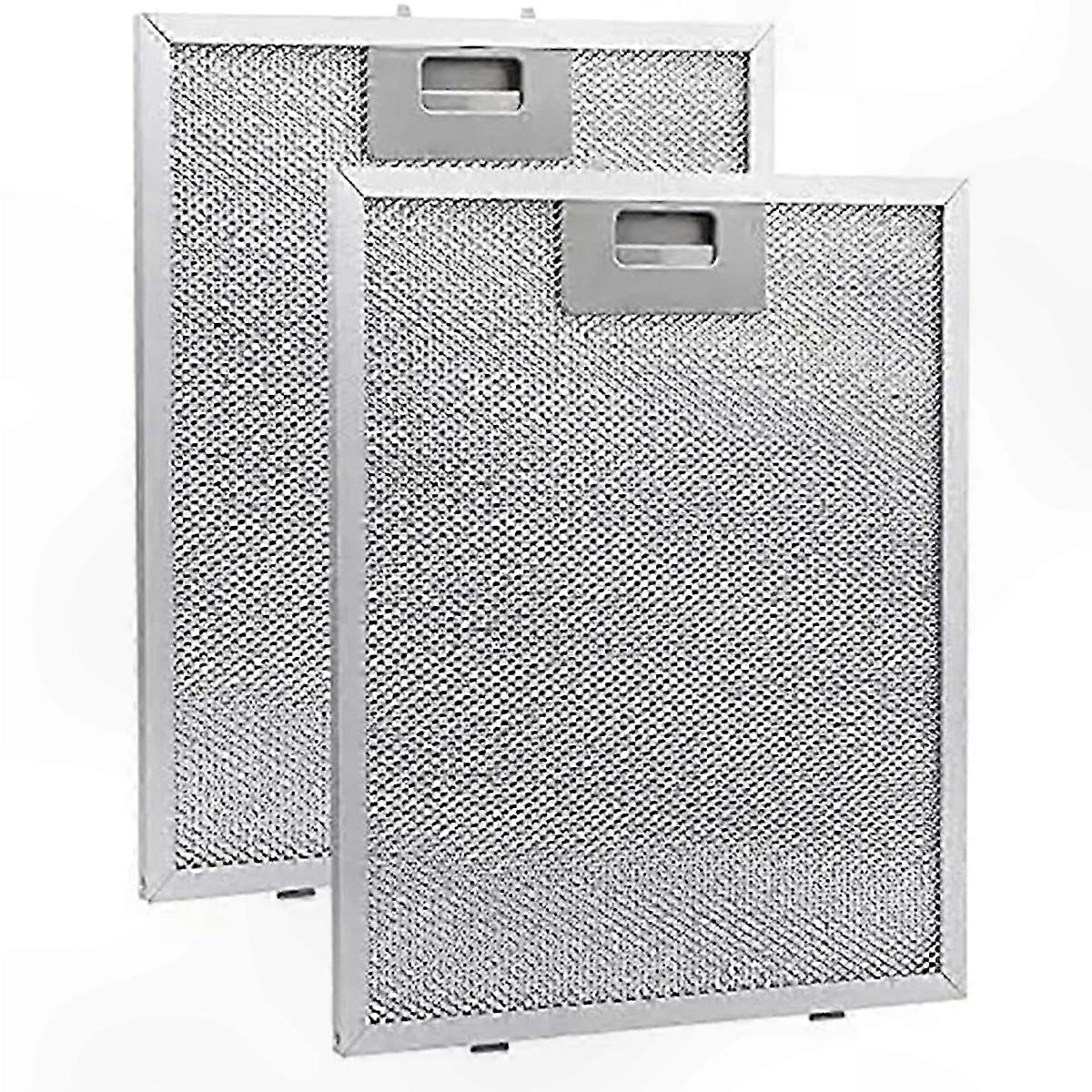 Replacement Mesh Filters for Range Hood Exhaust Systems, 320x260mm, Stainless Steel, 2-Pack