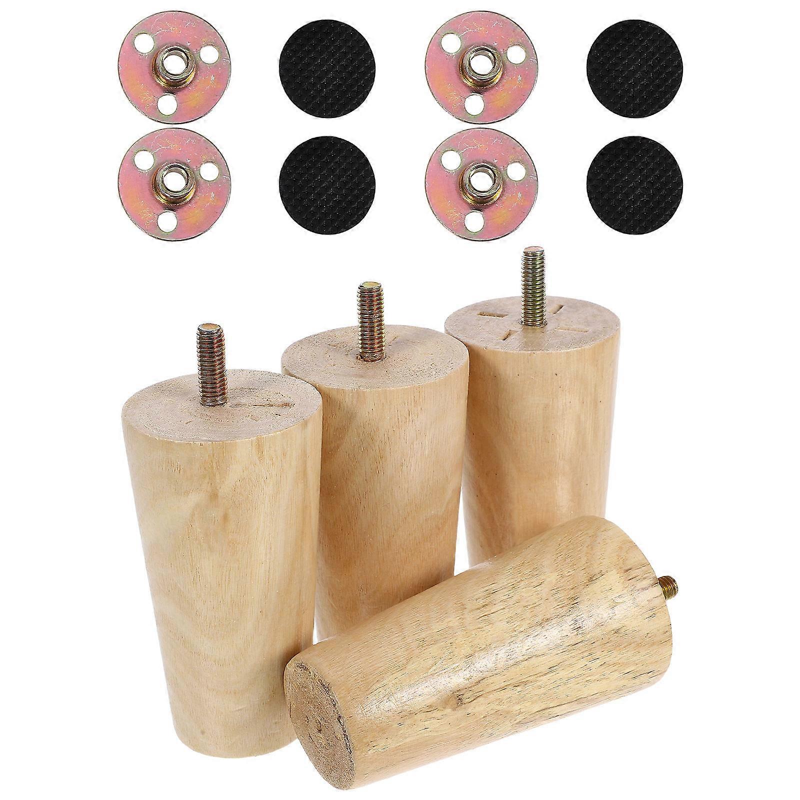 Wooden Furniture Legs for Repair Use 12Pcs Sofa Legs with Screws
