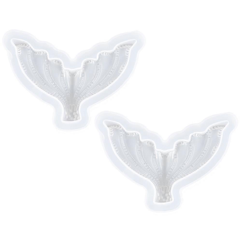Transparent Silicone Fishtail Mold for DIY Crafts Making 2Pcs Mold Set