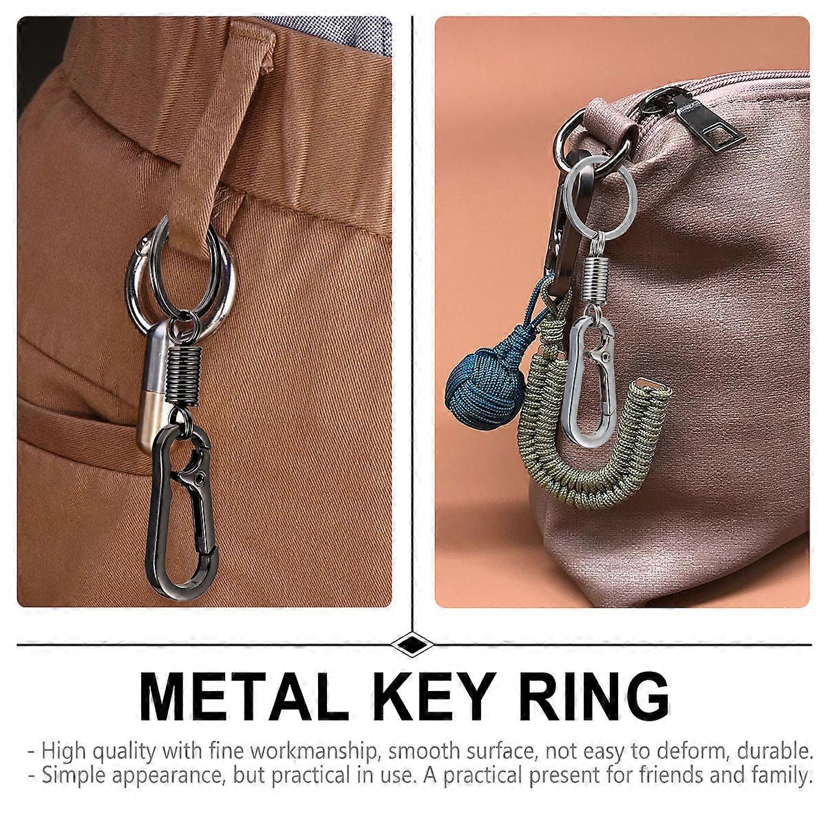 Key Rings for Car Keys 4Pcs Durable Keychain Hold Car Keys Assorted Color Alloy Easy to Carry
