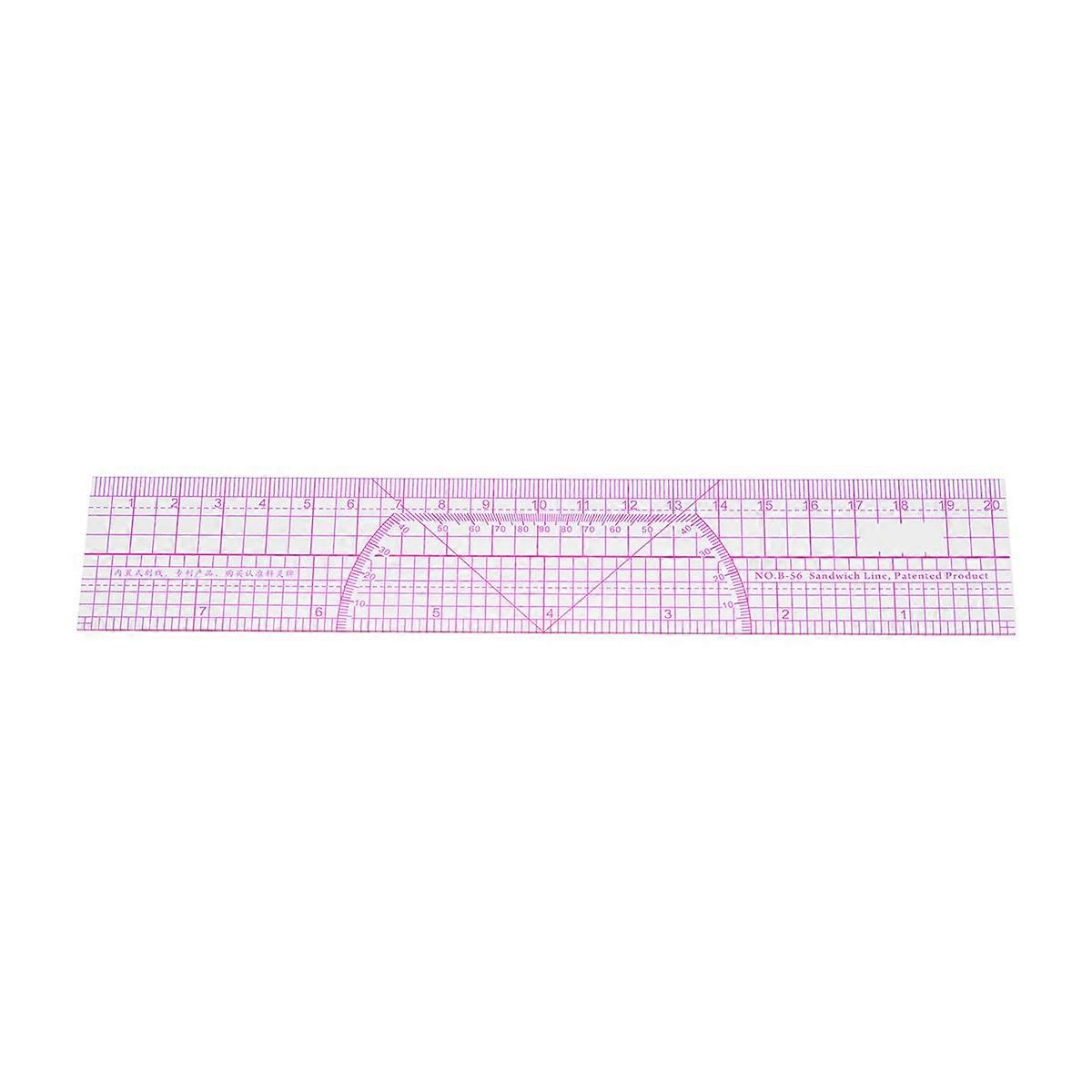 Scale Ruler Plastic Ruler for Measuring Multifunction Drafting Tool